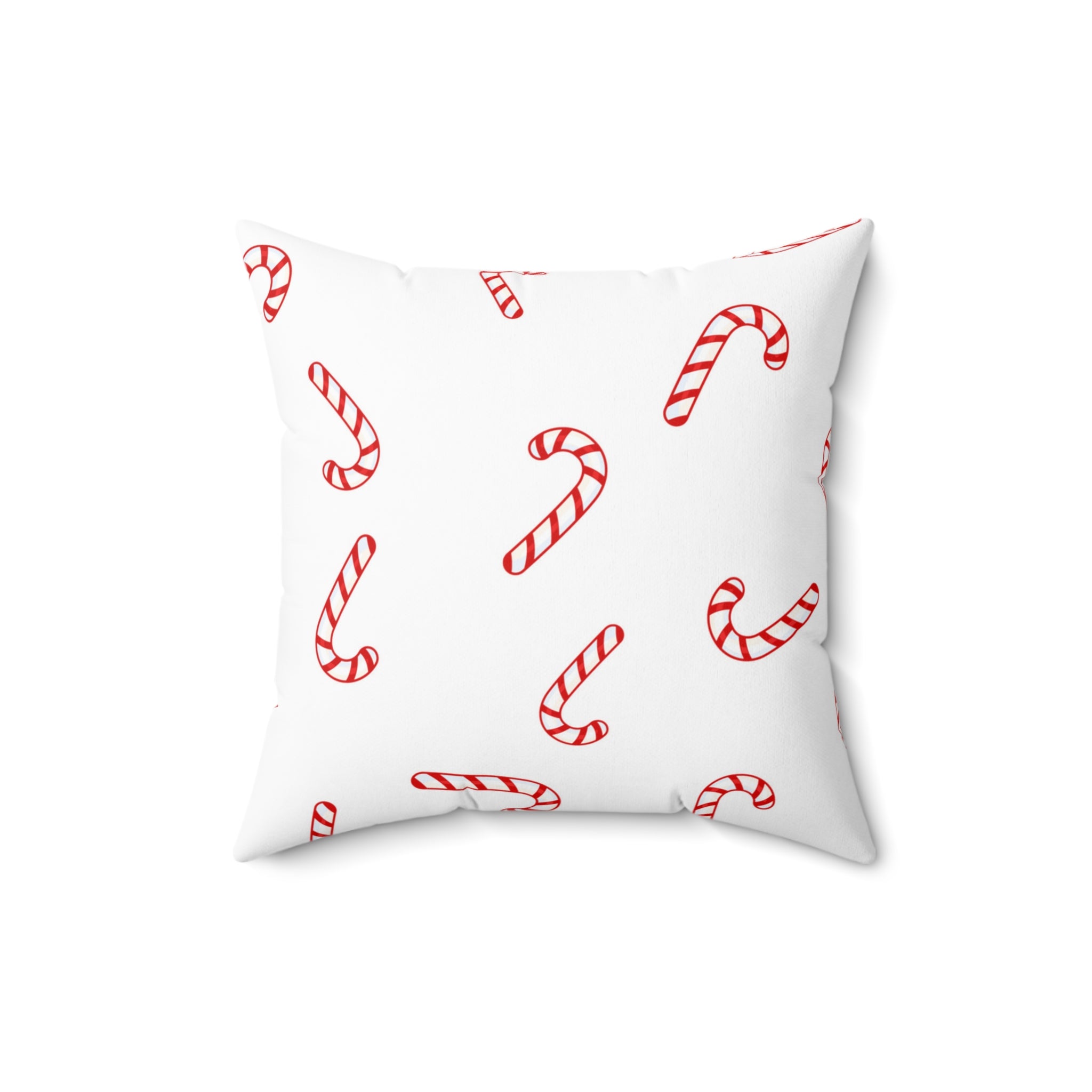 Mini Peppermint Candy CanesSquare Pillow