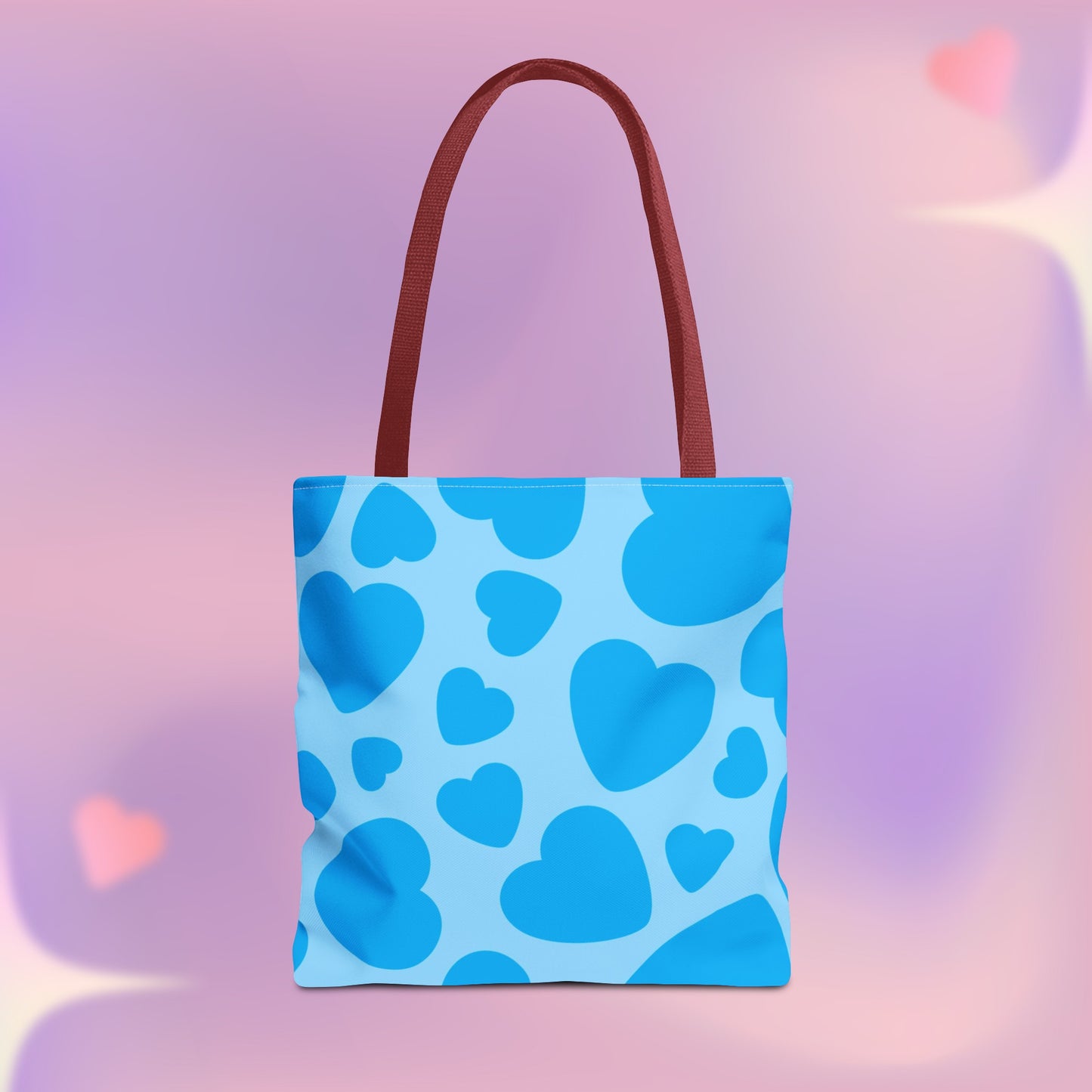 Blue Hearts Tote Bag