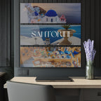 Santorini Skyline Acrylic Prints (Triptych)