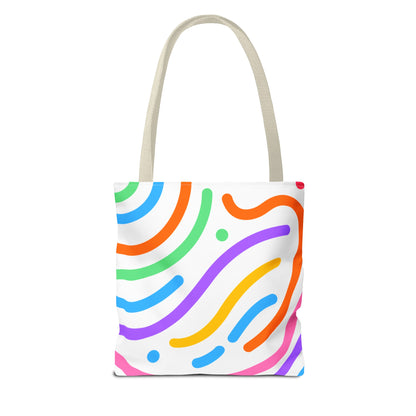 Colorful Doodle Swirl Tote Bag