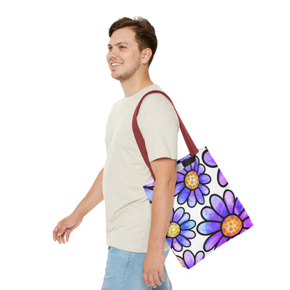 Purple Florals Tote Bag