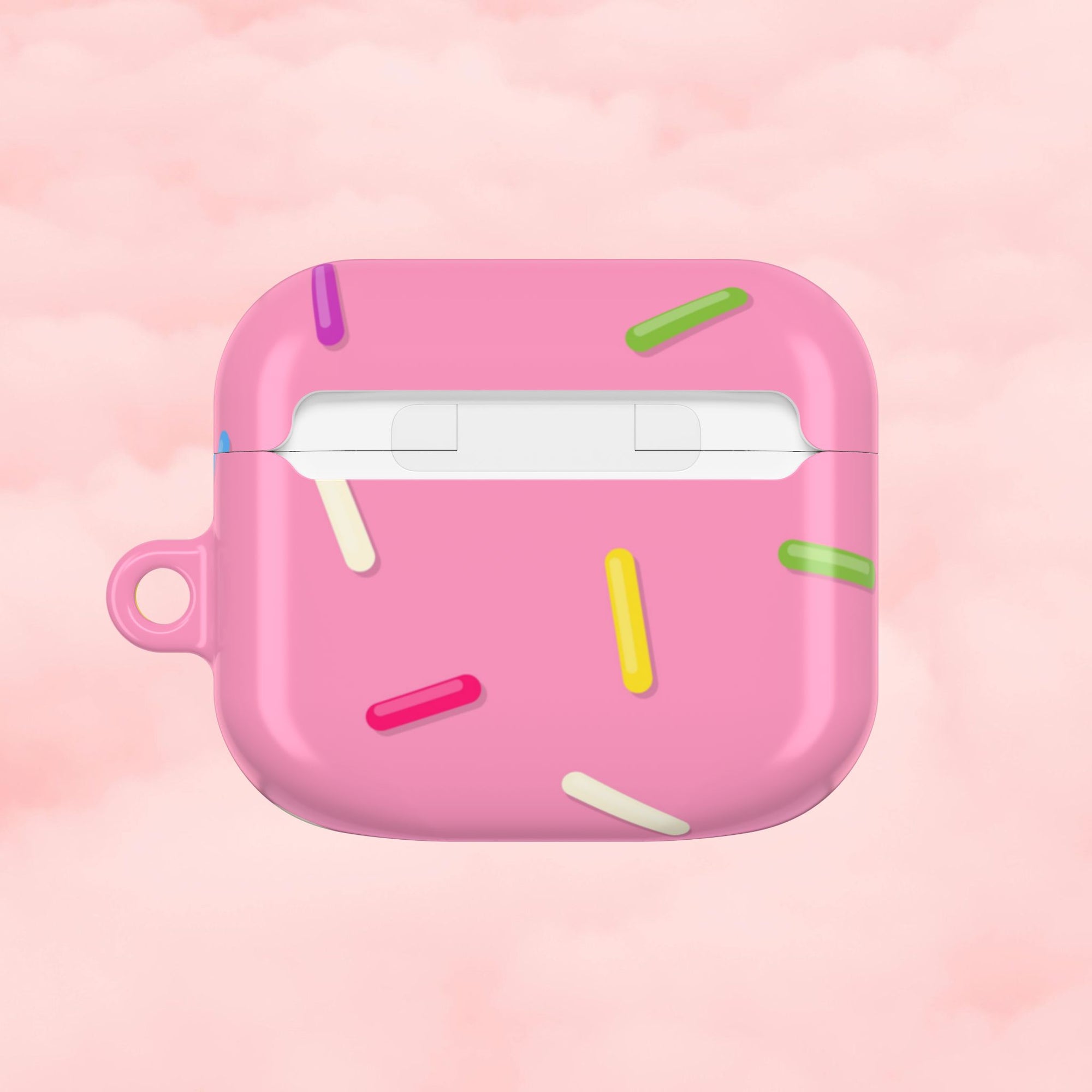 Pink Rainbow Sprinkles AirPod Case
