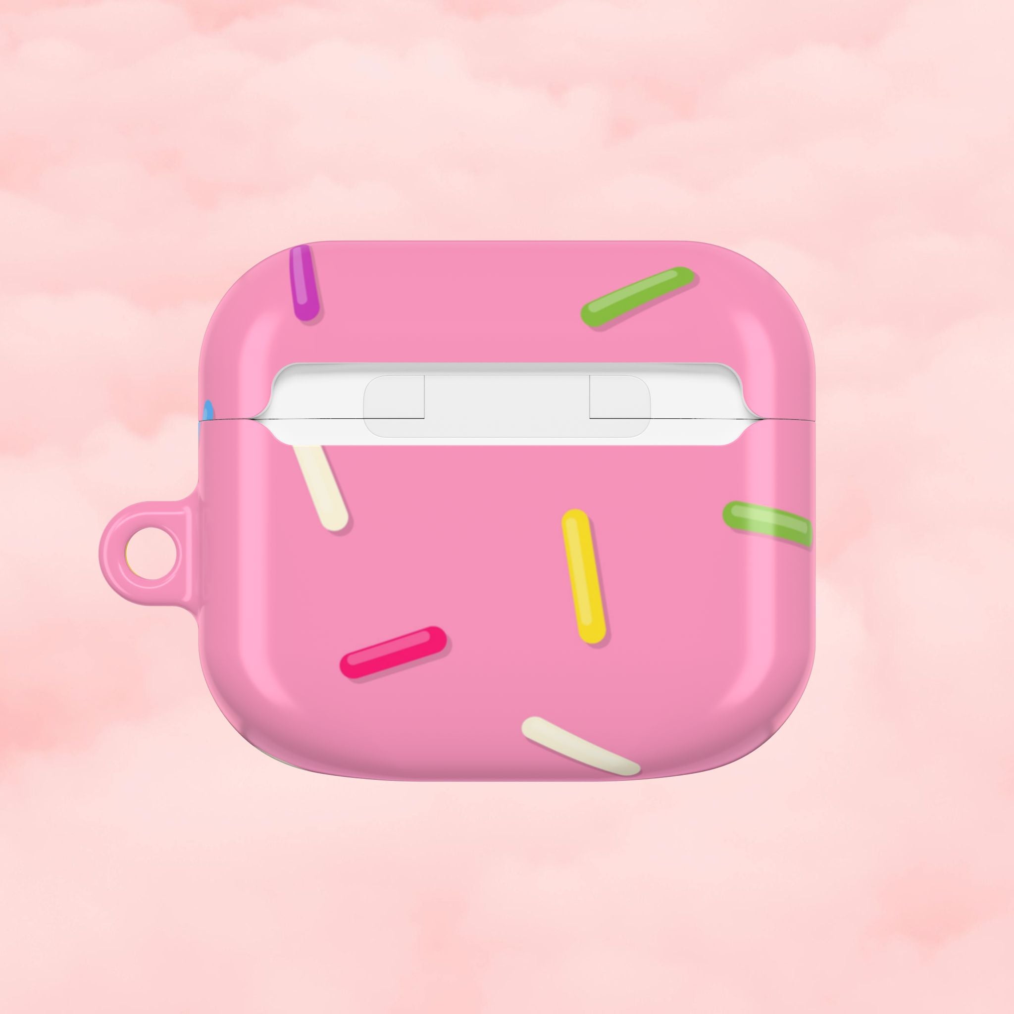 Pink Rainbow Sprinkles AirPod Case