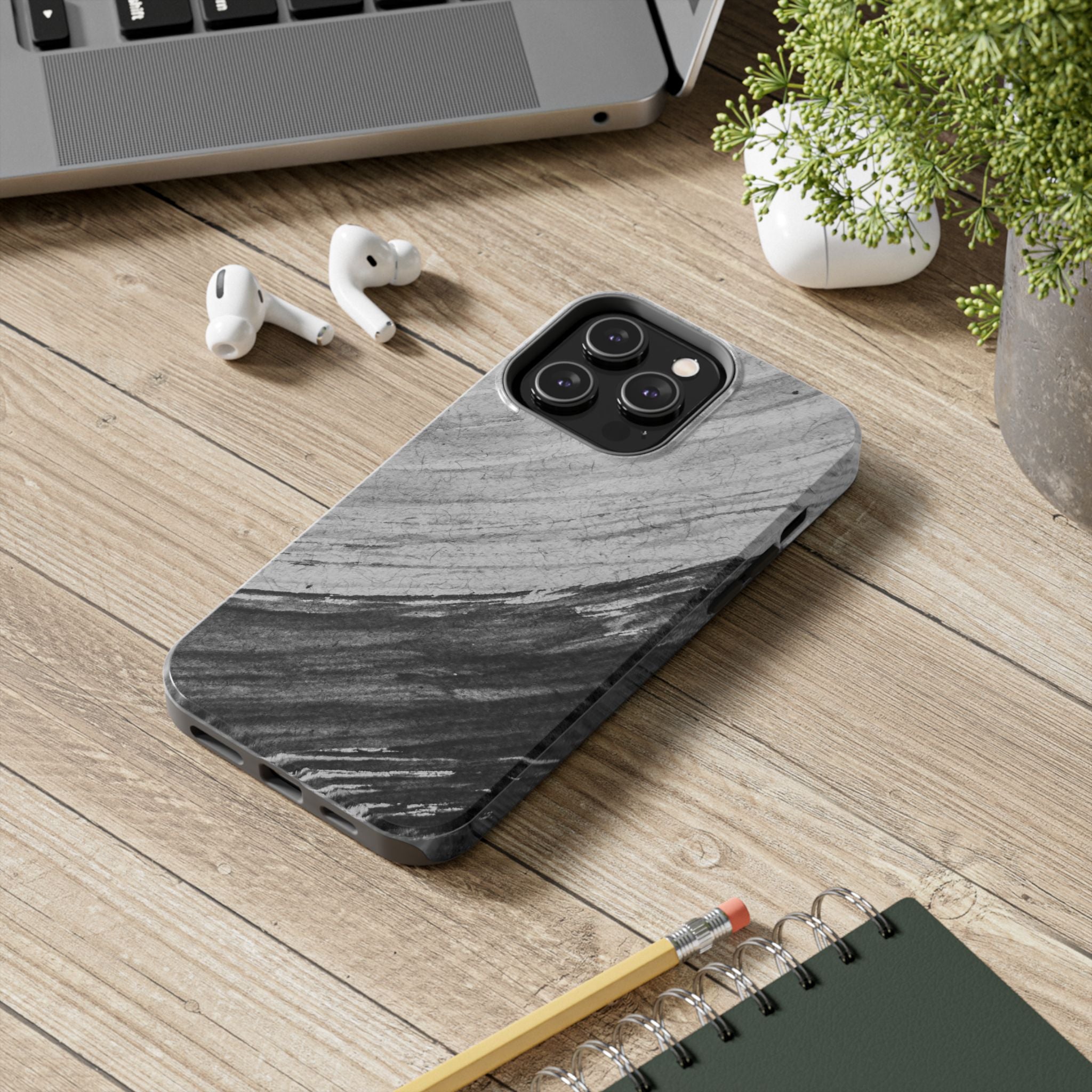 Black & Gray Phone Case (Apple & Android)