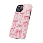 Pink Bow Ribbons Phone Case (Apple & Android) - Pink Sweetheart