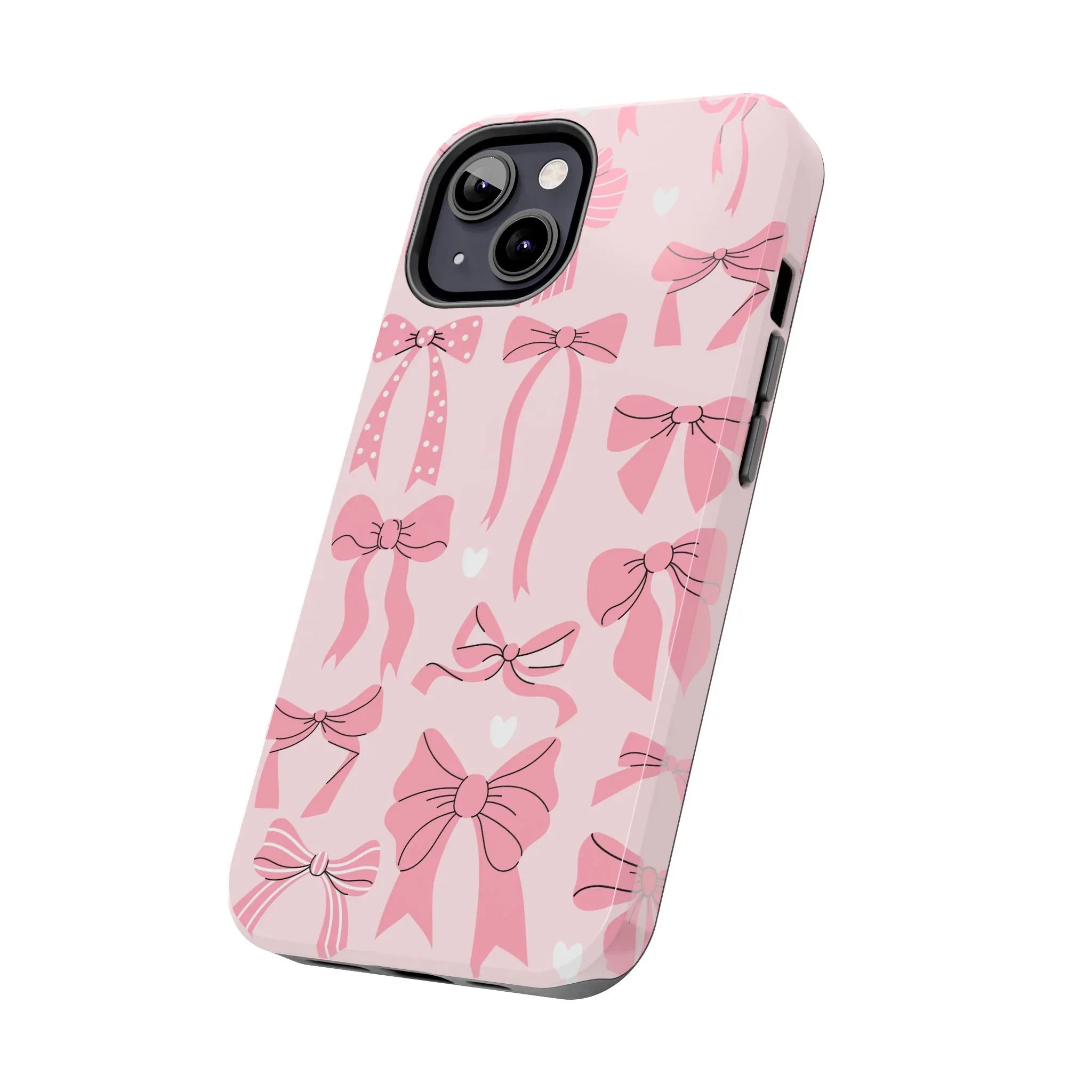 Pink Bow Ribbons Phone Case (Apple & Android) - Pink Sweetheart