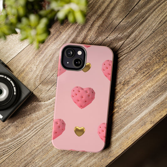 Heart of Gold Pink Phone Case