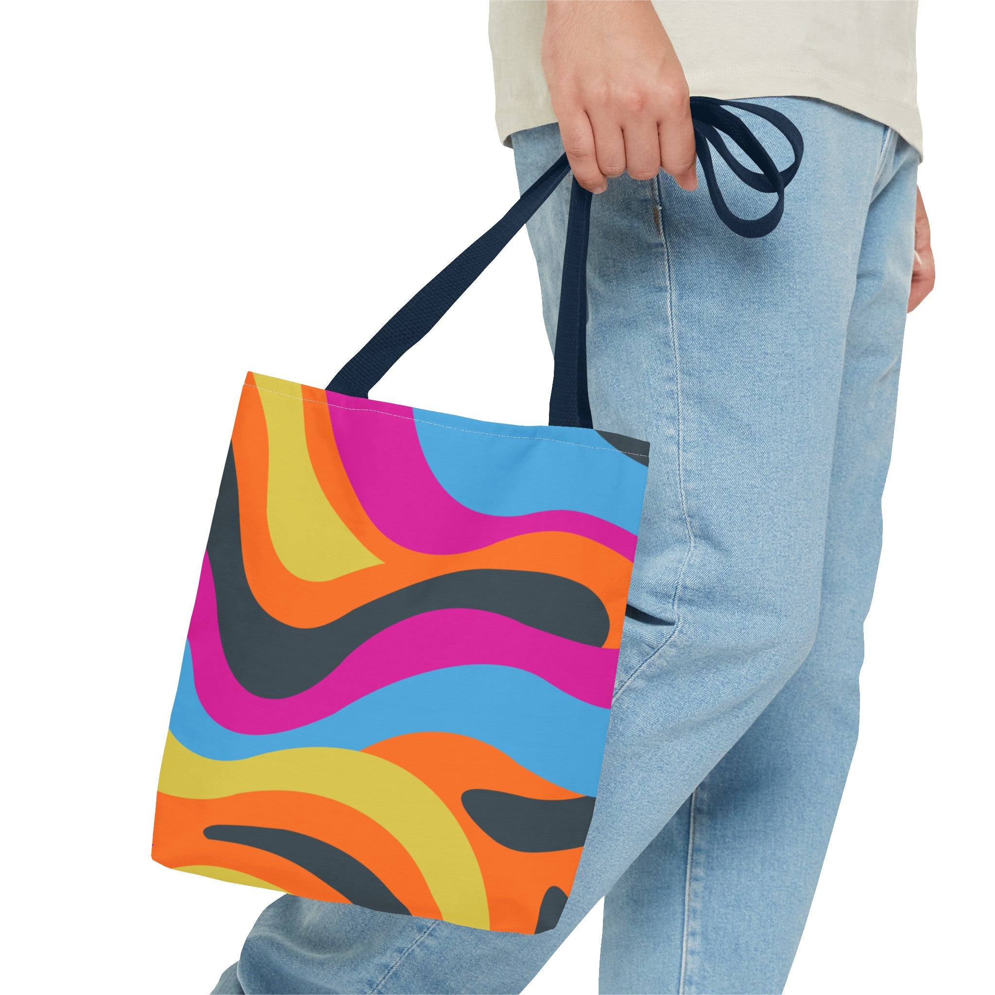 Funky Groove Swirl Tote Bag