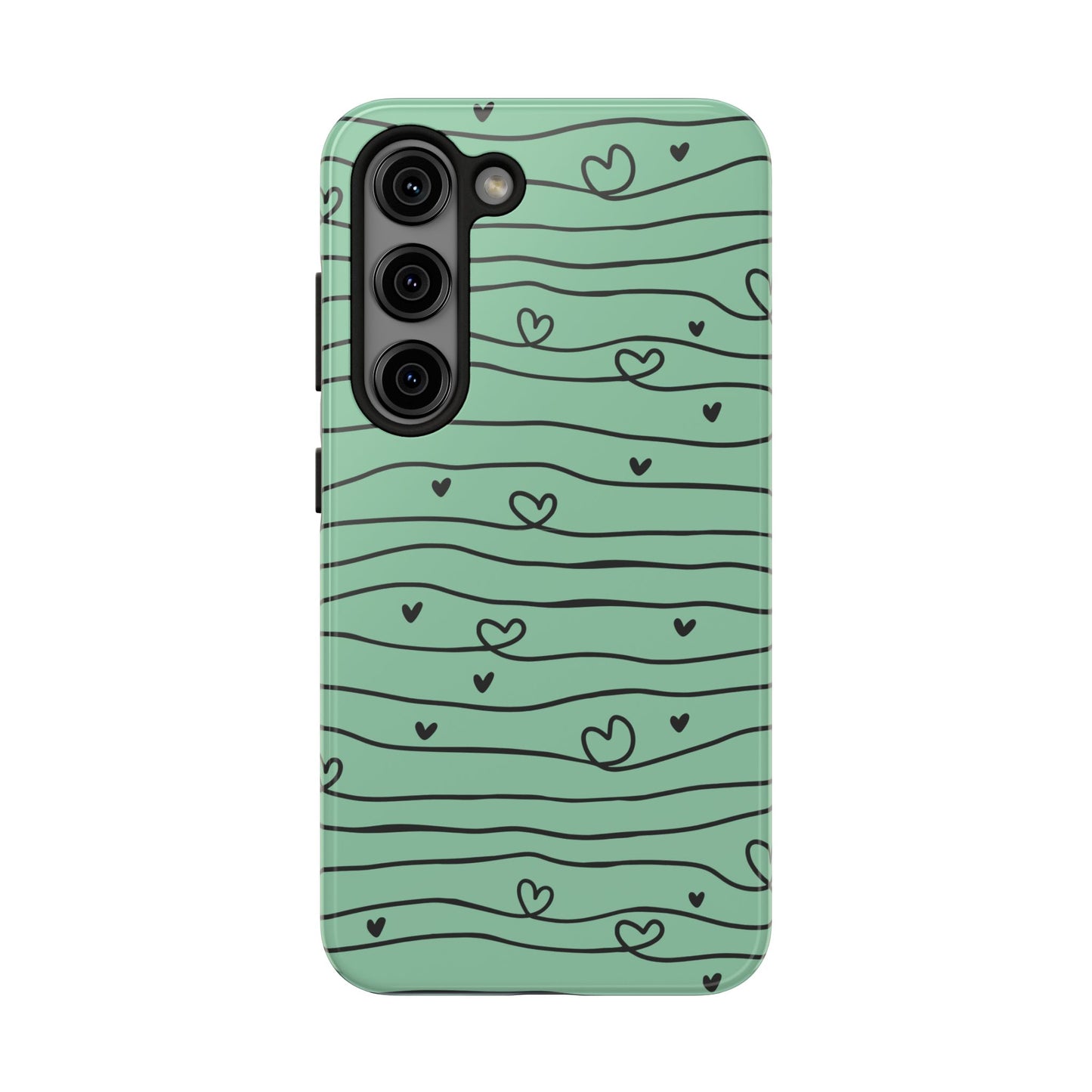 Scribble Love Hearts Phone Case