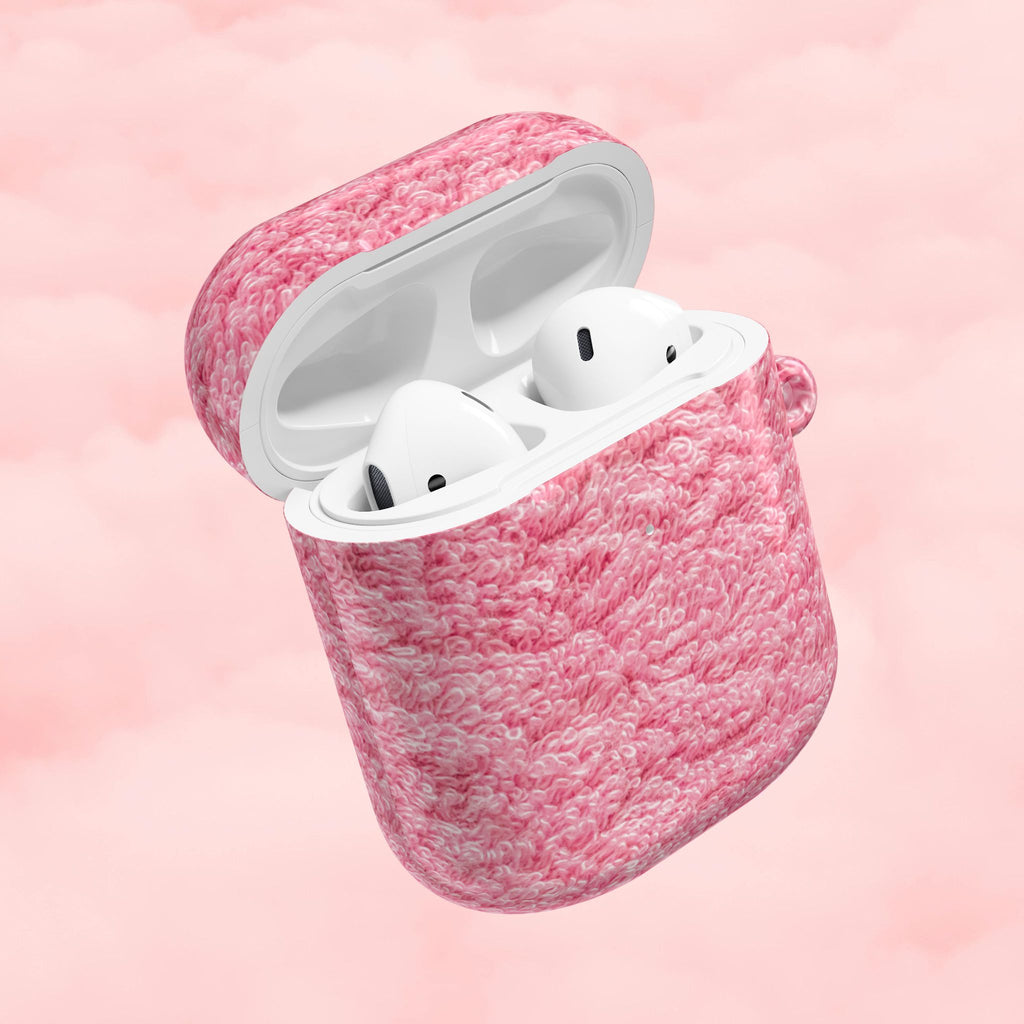 Pink Shag Rug AirPod Case