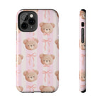 Cuddly Teddy Bear Phone Case (Apple & Android) - Pink Sweetheart