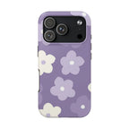 Pastel Purple Flowers Phone Case (Apple & Android) - Pink Sweetheart