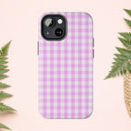 Pink Gingham Phone Case (Apple & Android) - Pink Sweetheart