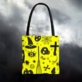 Spooky Neon Halloween Tote Bag - Pink Sweetheart