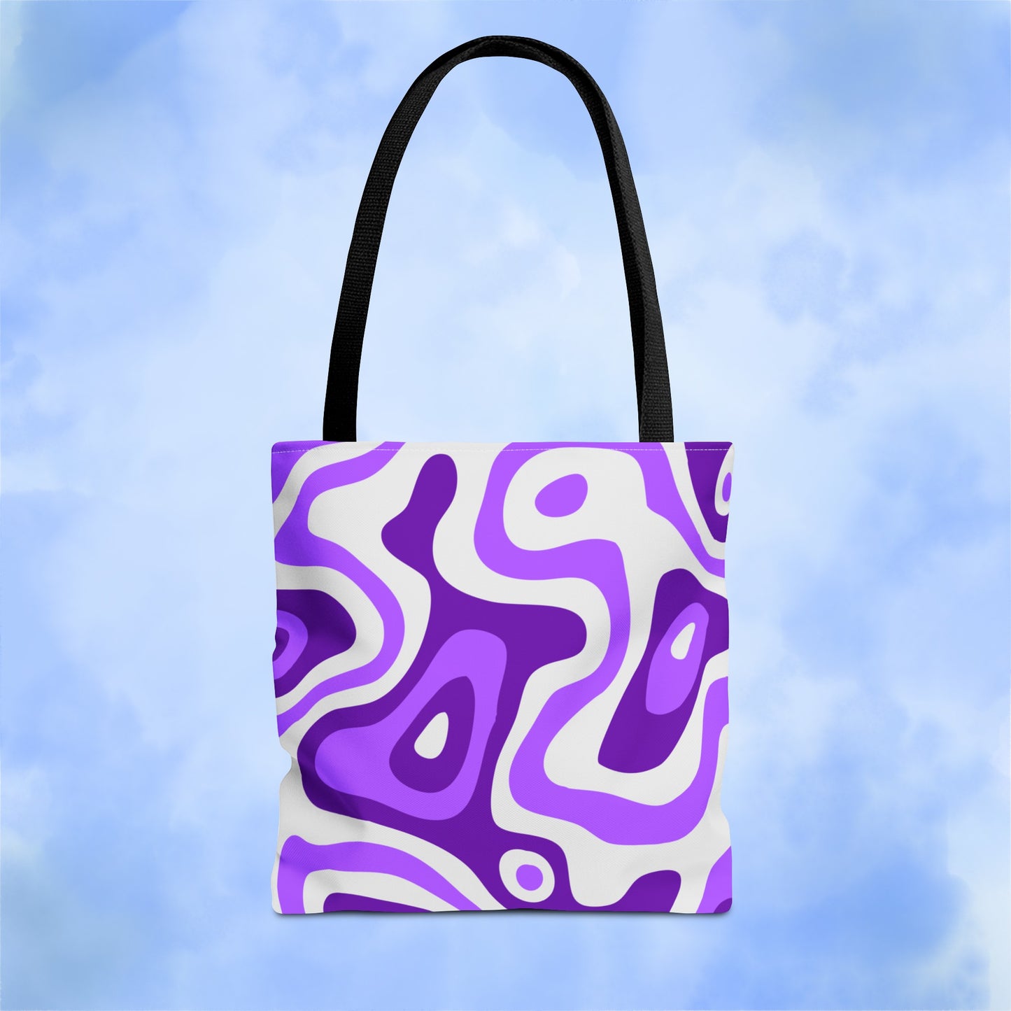 Groovy Purple Lava Tote Bag