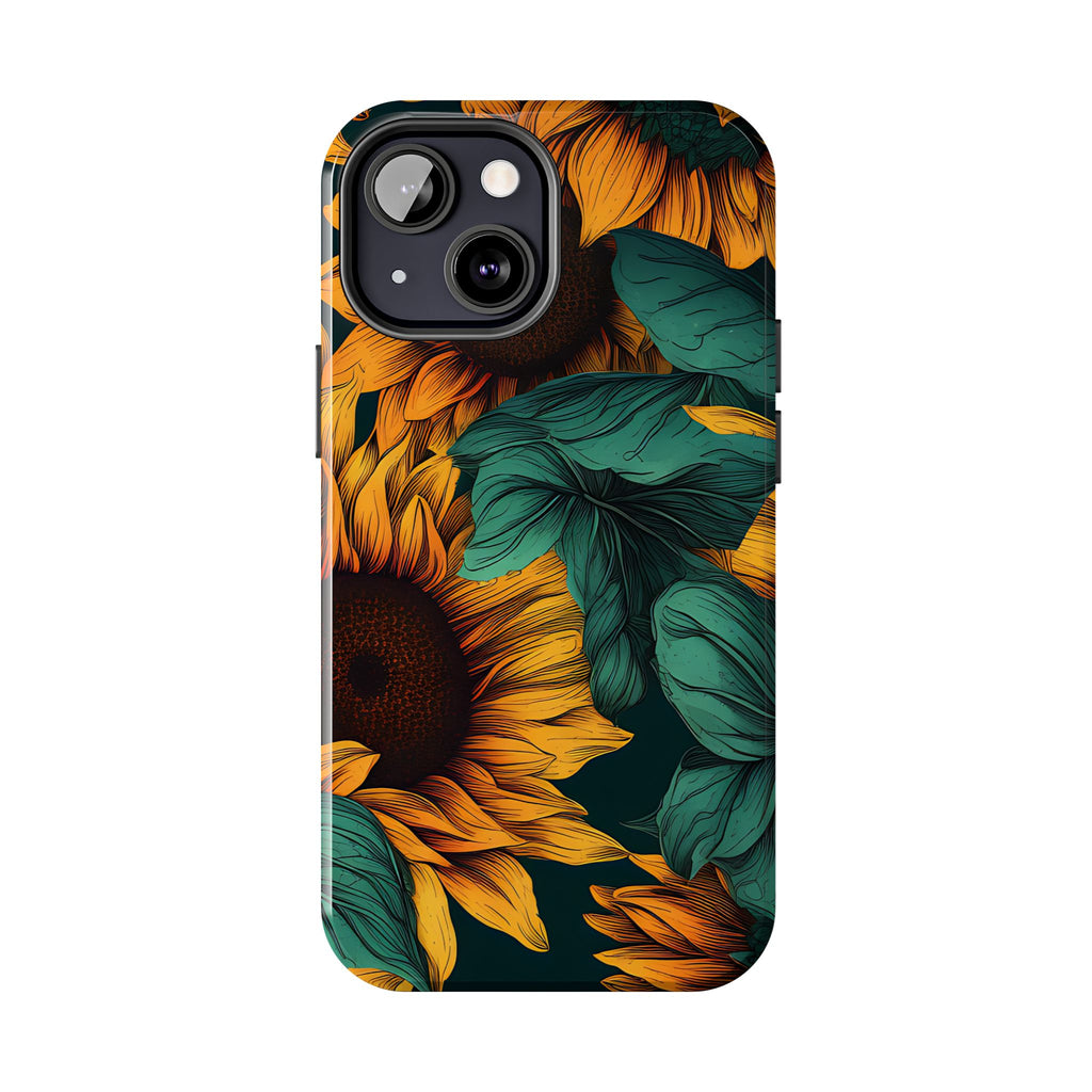 Dark Sunflower Phone Case (Apple & Android)