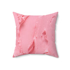 Pretty Pink Frosting Square Pillow