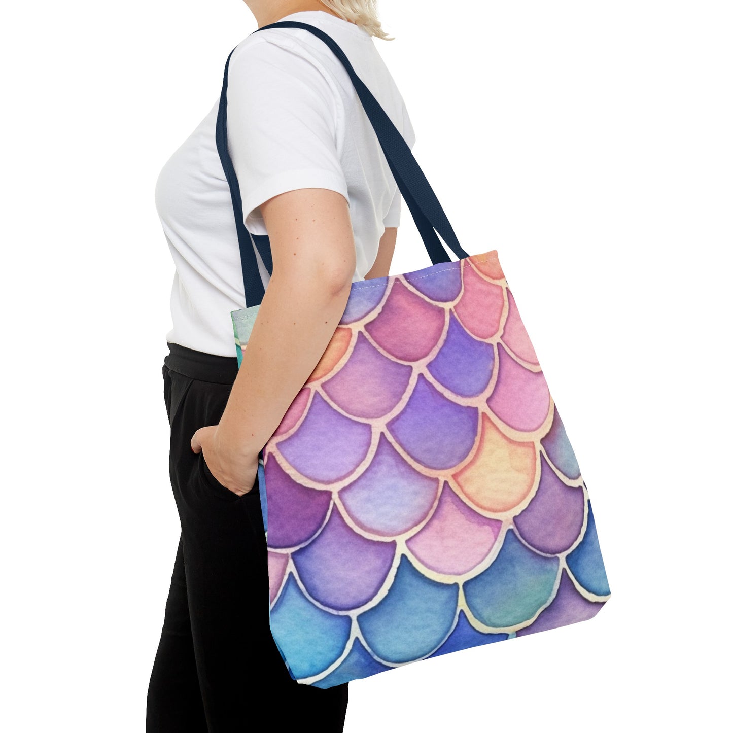 Watercolor Mermaid Tote Bag