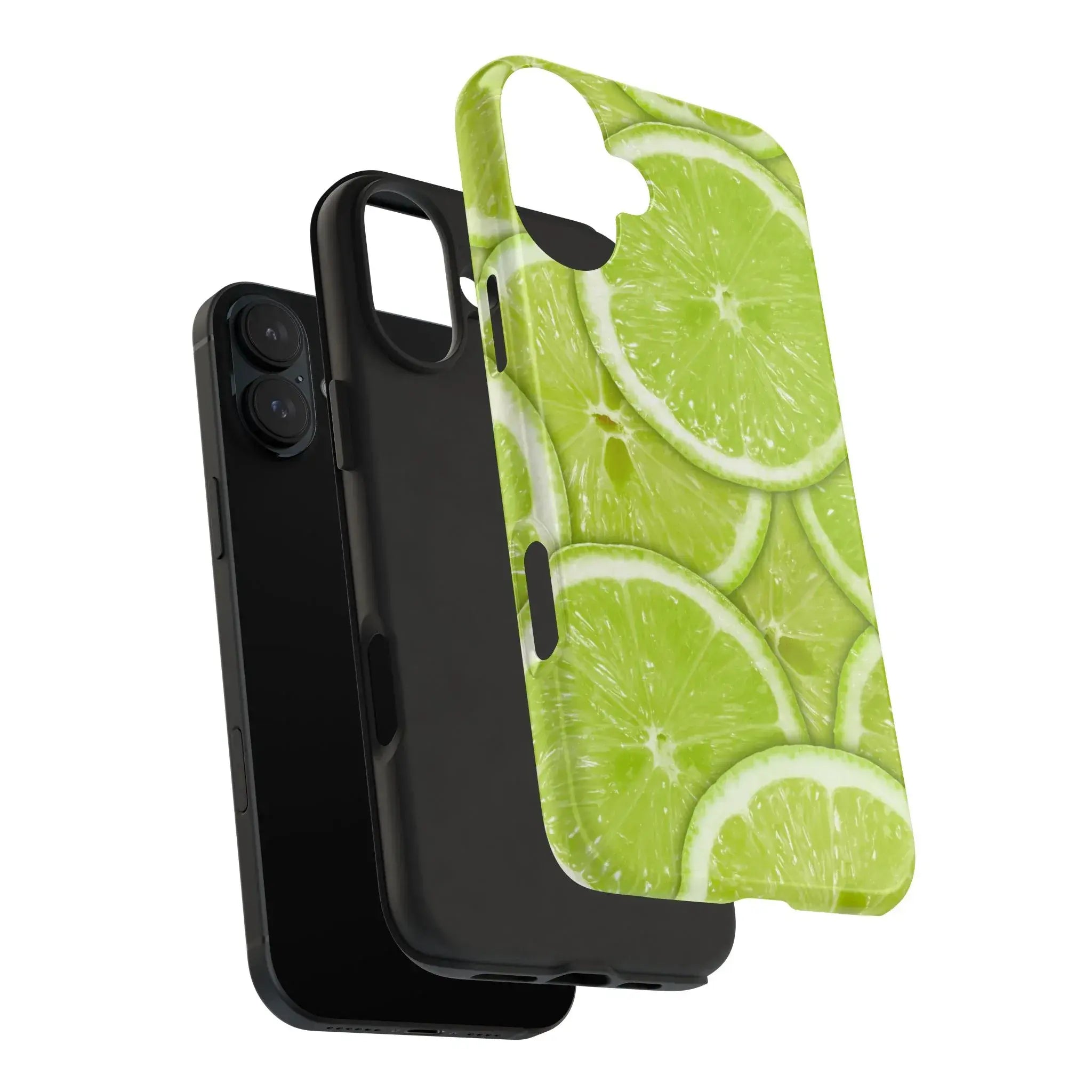 Green Citrus Lime Phone Case (Apple & Android) - Pink Sweetheart