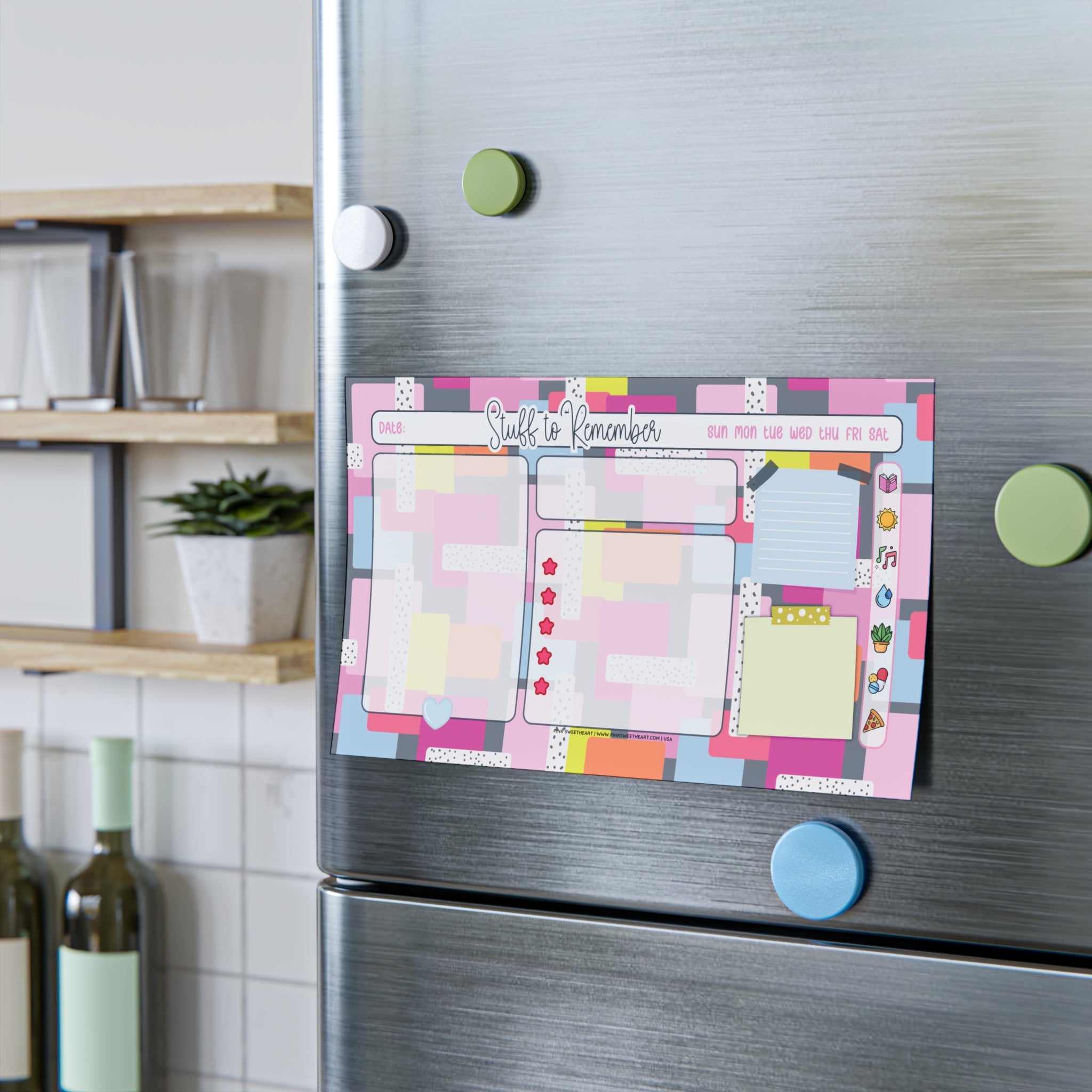 Eccentric Pattern Sticky Note Pad
