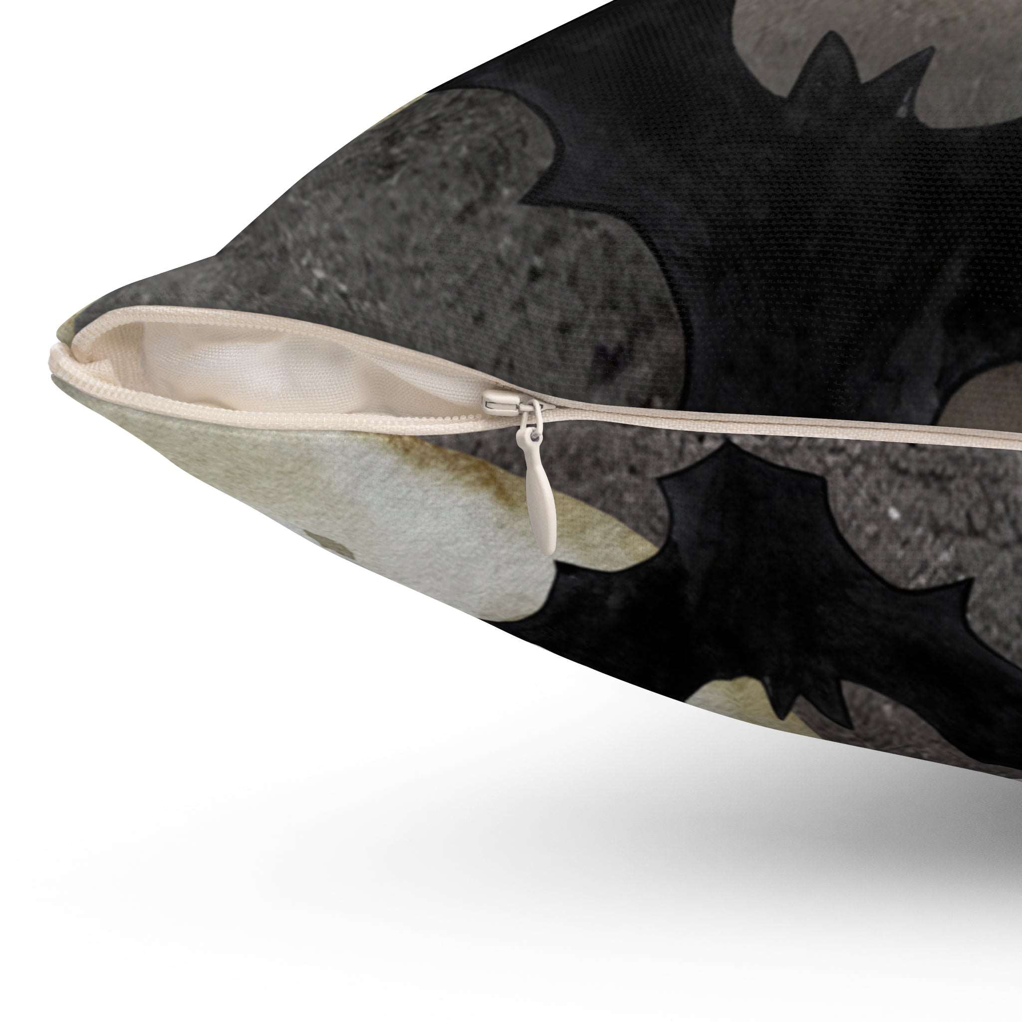 Batty Haunted Skies Square Pillow