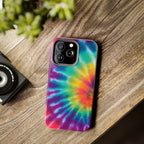Groovy Tie Dye Phone Case (Apple & Android) - Pink Sweetheart