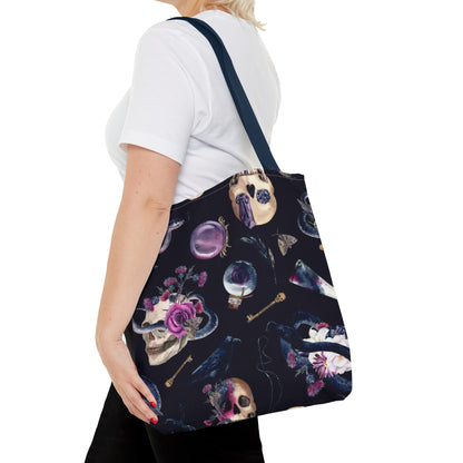 Gothic Floral Tote Bag