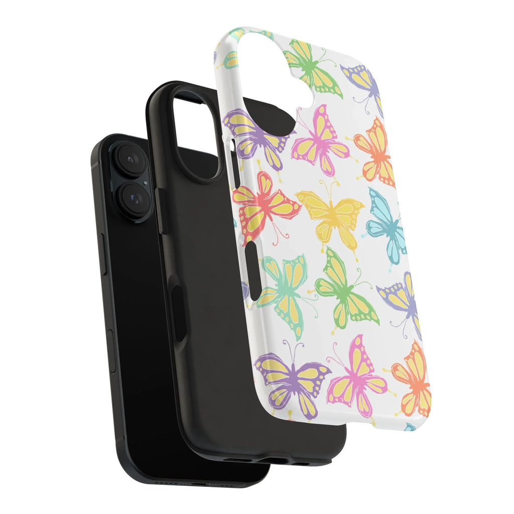 Busy Butterflies Phone Case (Apple & Android) - Pink Sweetheart