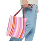 Retro Groovy Waves Tote Bag