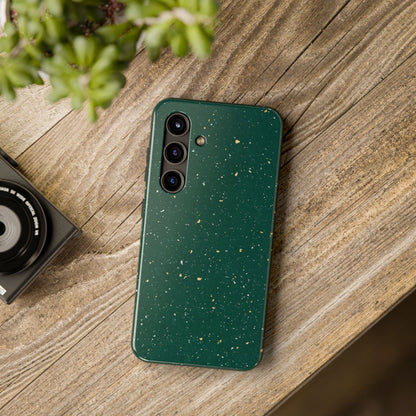 Emerald Gold Flecked Phone Case