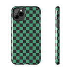 Checkered Kimono Tough Phone Case (Apple & Android) - Pink Sweetheart