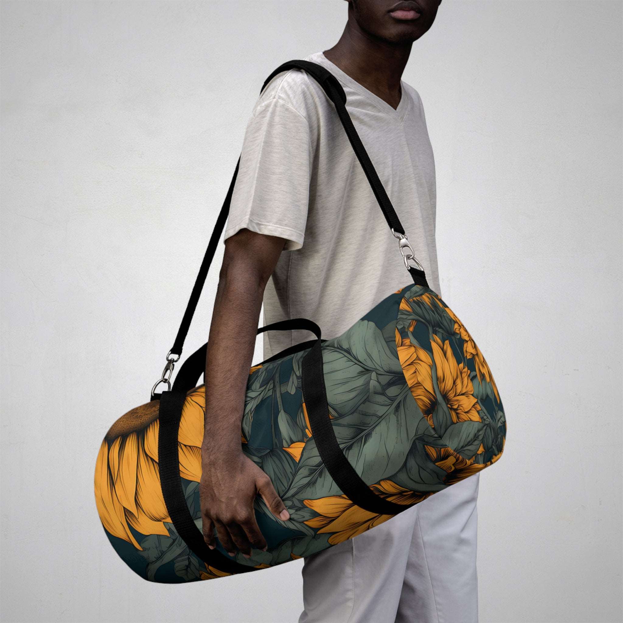 Midnight Sunflowers Duffel Bag