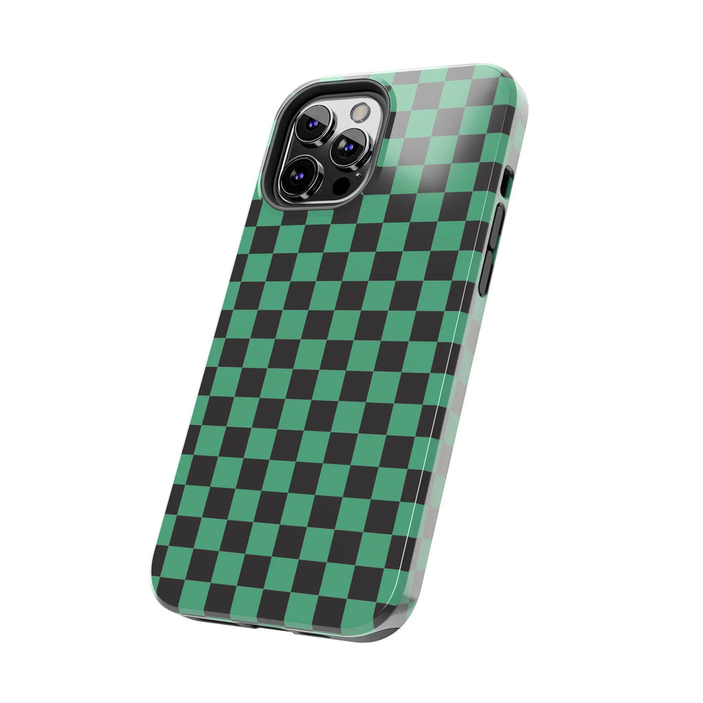 Checkered Kimono Tough Phone Case (Apple & Android) - Pink Sweetheart