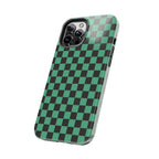 Checkered Kimono Tough Phone Case (Apple & Android) - Pink Sweetheart