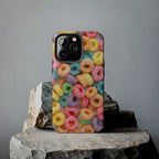 Morning Cereal Loops Phone Case (Apple & Android) - Pink Sweetheart