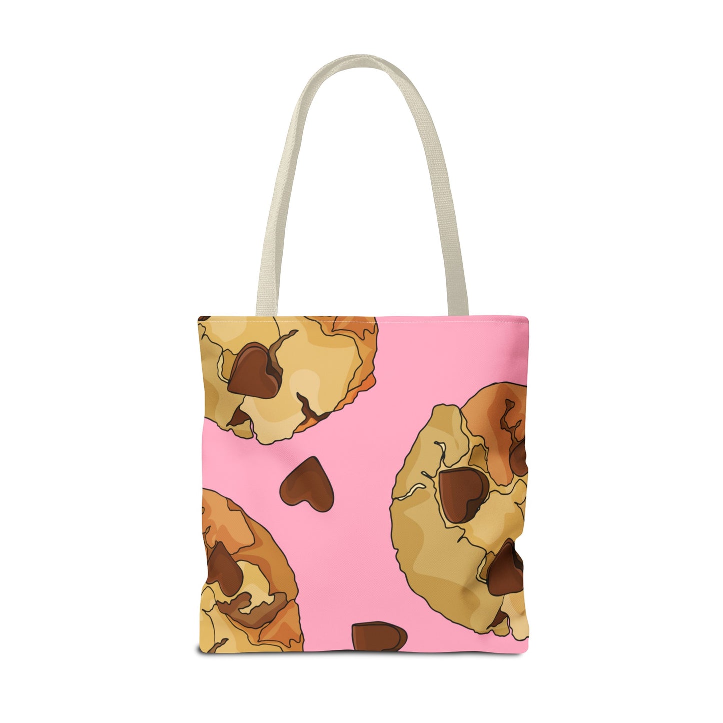 Chocolate Chip Heart Cookies Tote Bag