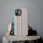 Pastel Candy Stripes Phone Cases (Apple & Android)