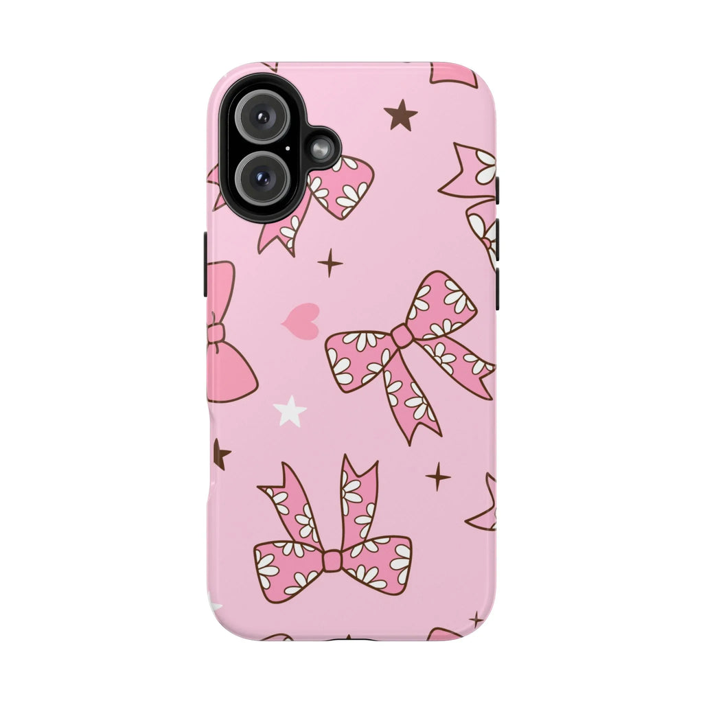 Pretty Pink Bows Phone Case (Apple & Android) - Pink Sweetheart