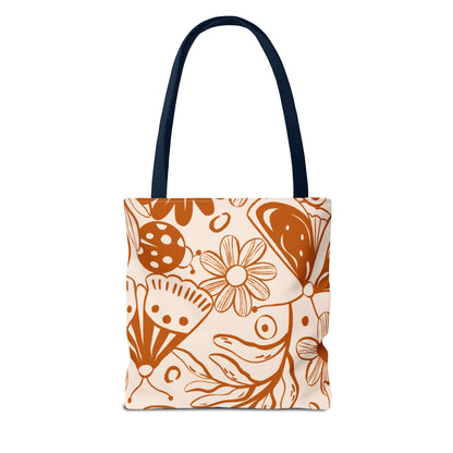 Autumn Butterfly Floral Tote Bag