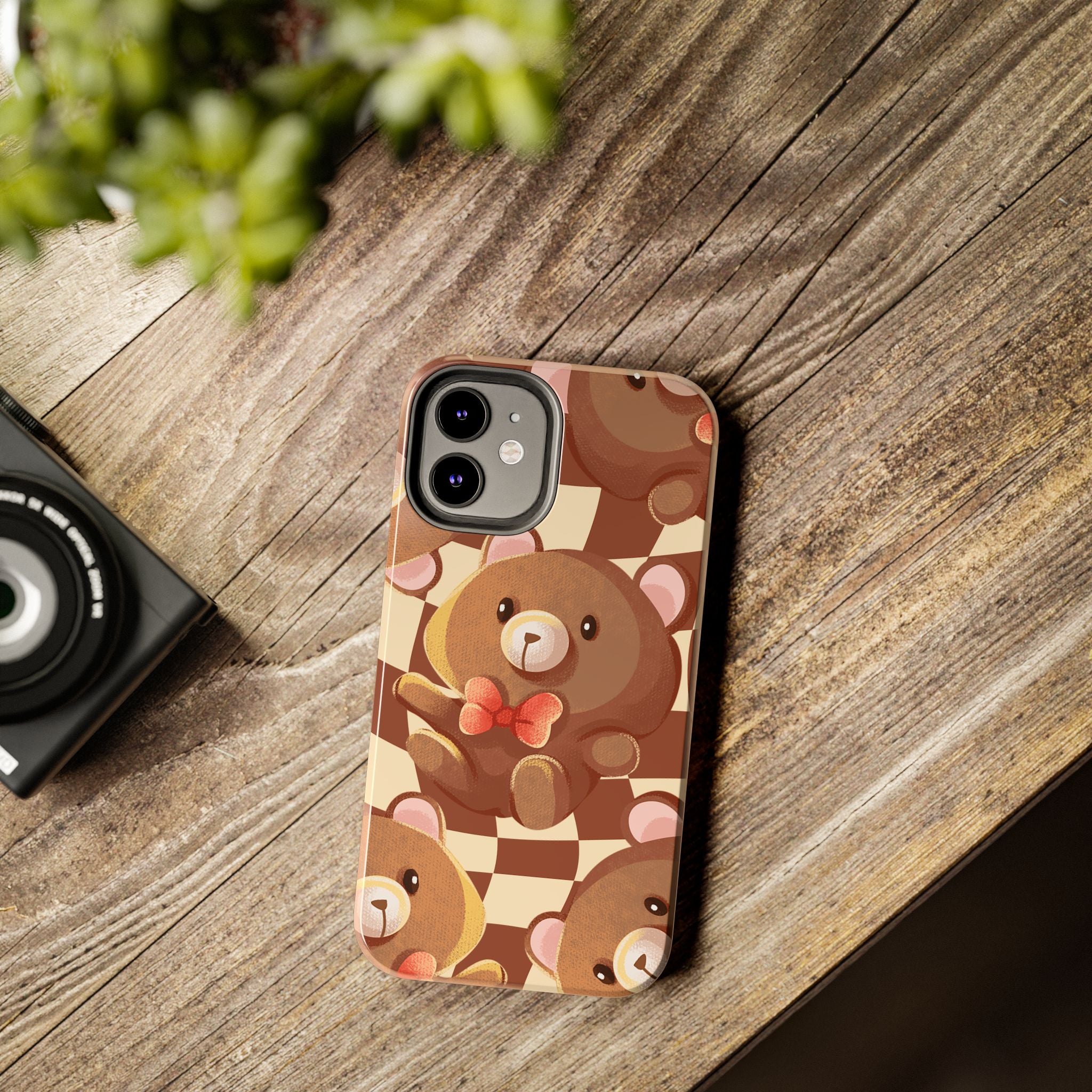 Retro Brown Bear Phone Case (Apple & Android)