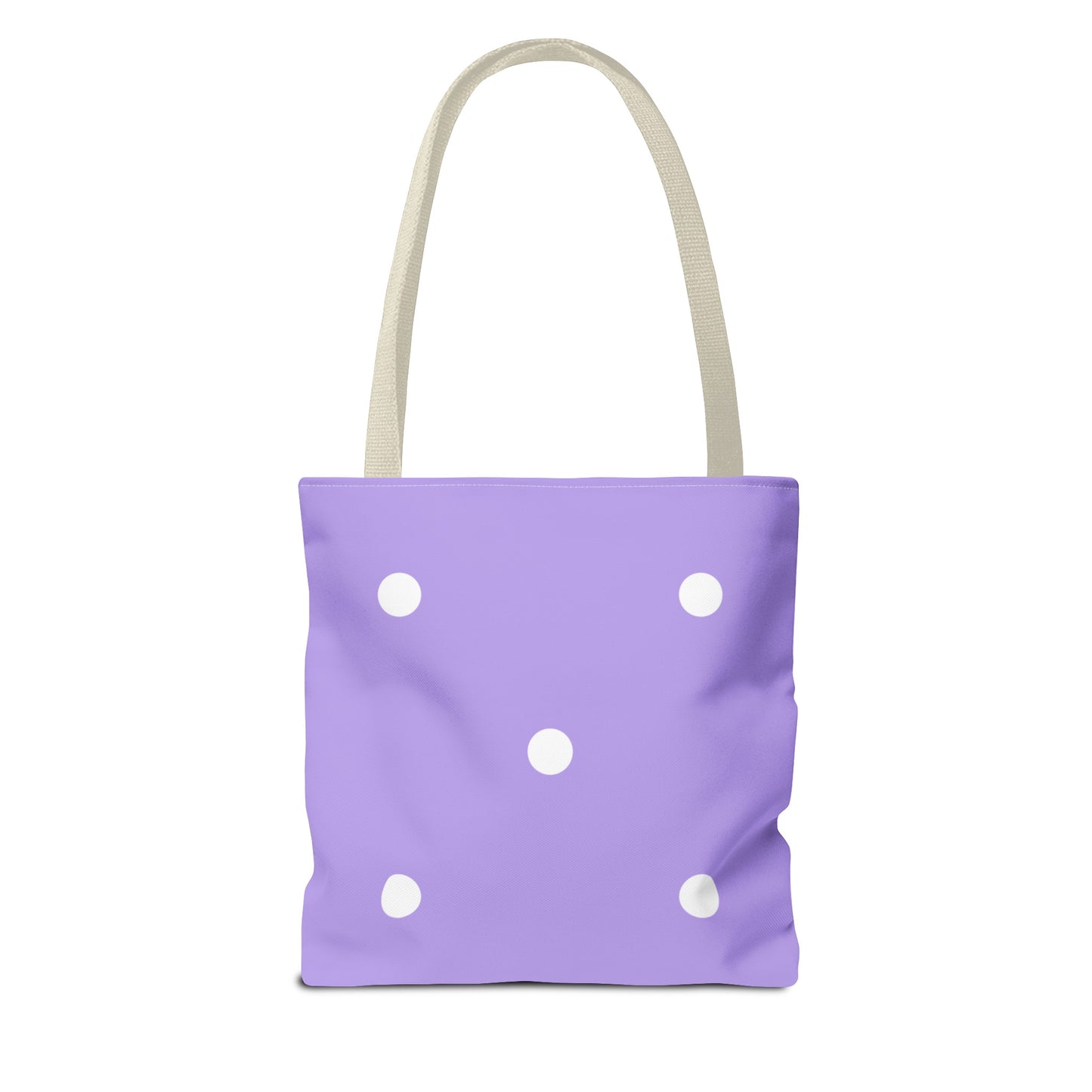 Pastel Purple Polka Dot Tote Bag