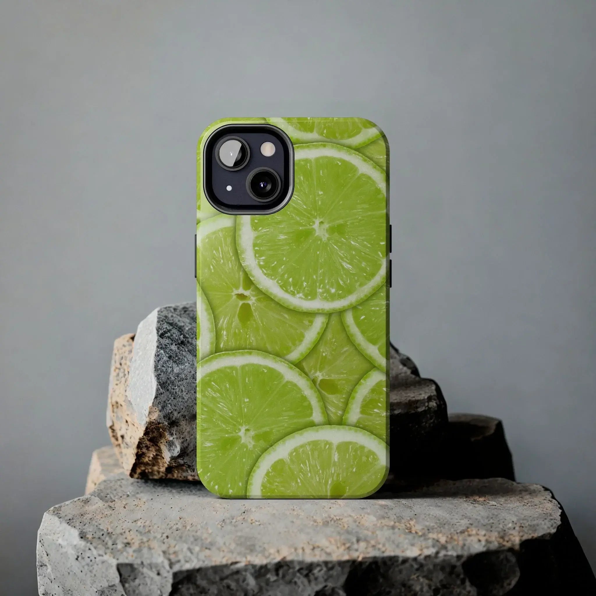Green Citrus Lime Phone Case (Apple & Android) - Pink Sweetheart