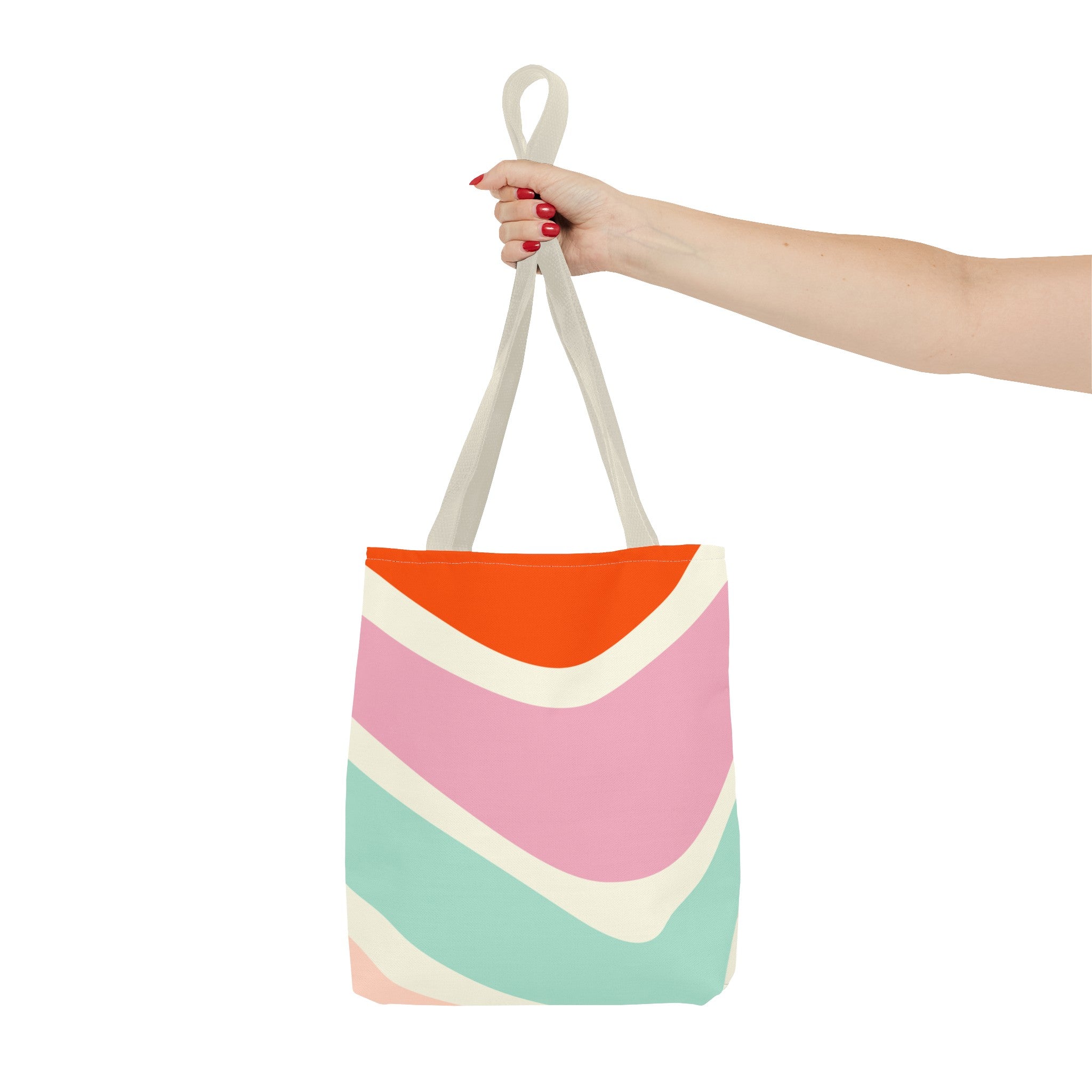 Retro Color Wave Tote Bag