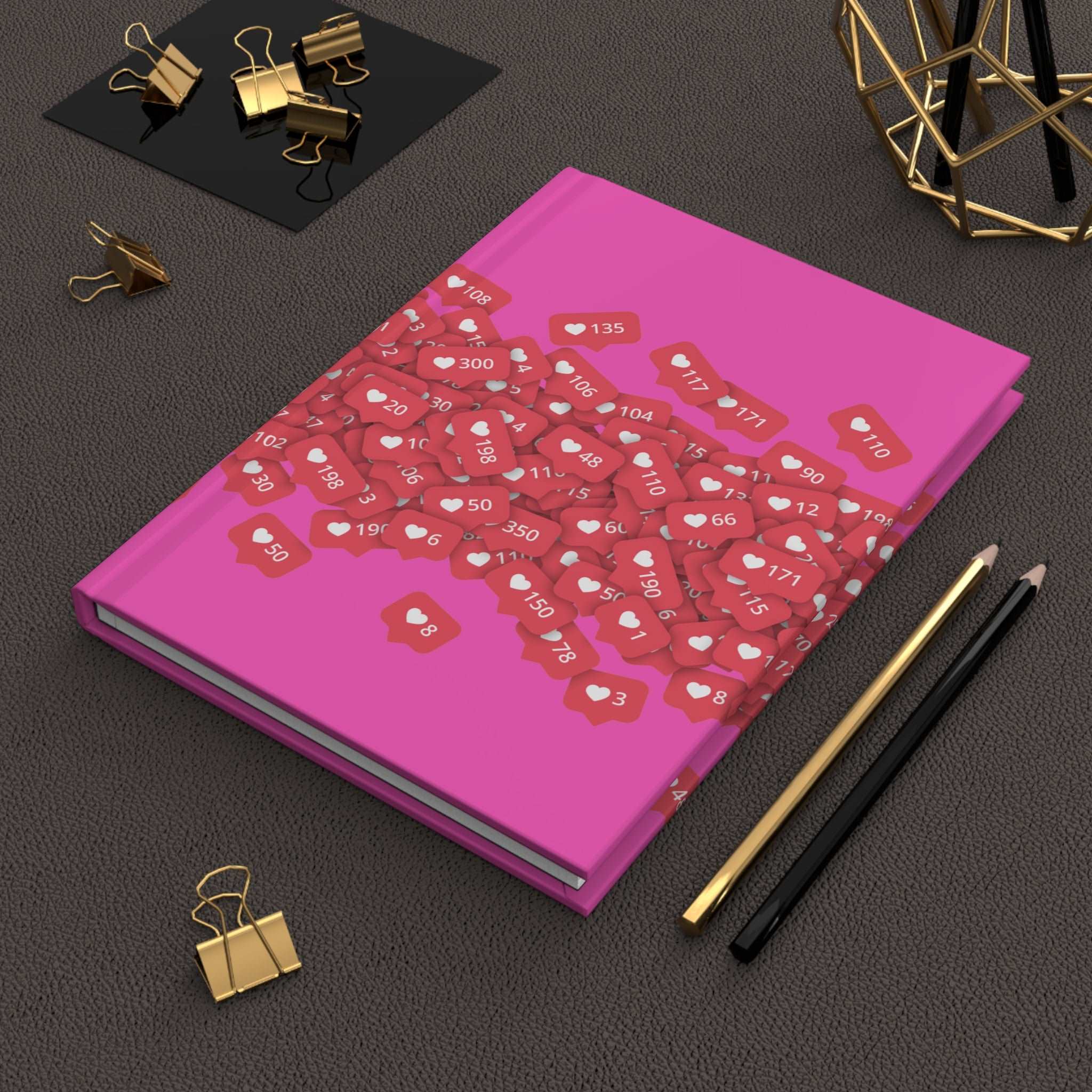 Loving My Social Media Post Hardcover Matte Journal