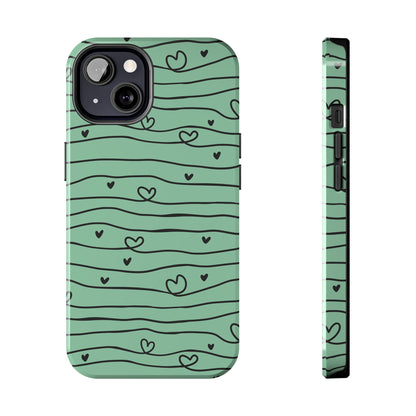 Scribble Love Hearts Phone Case