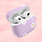 Purple Daisy Floral AirPod Case