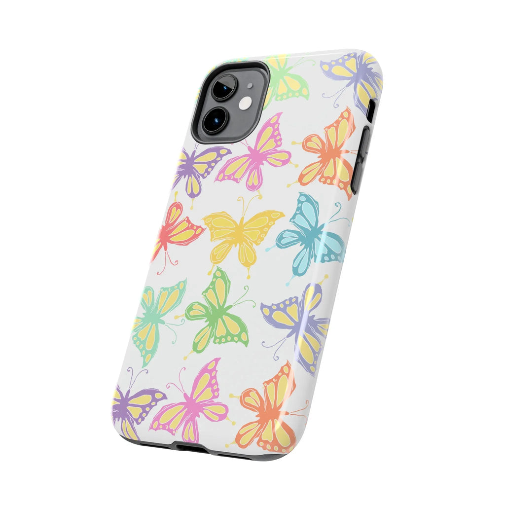Busy Butterflies Phone Case (Apple & Android) - Pink Sweetheart