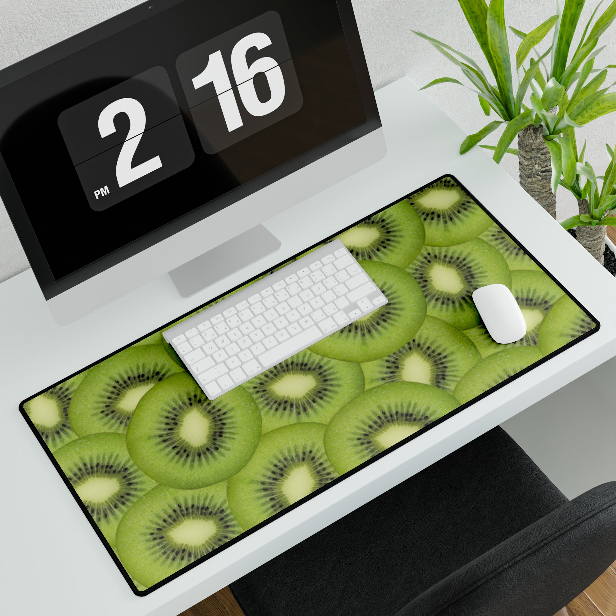 Sweet Green Kiwi Dot Desk Mat