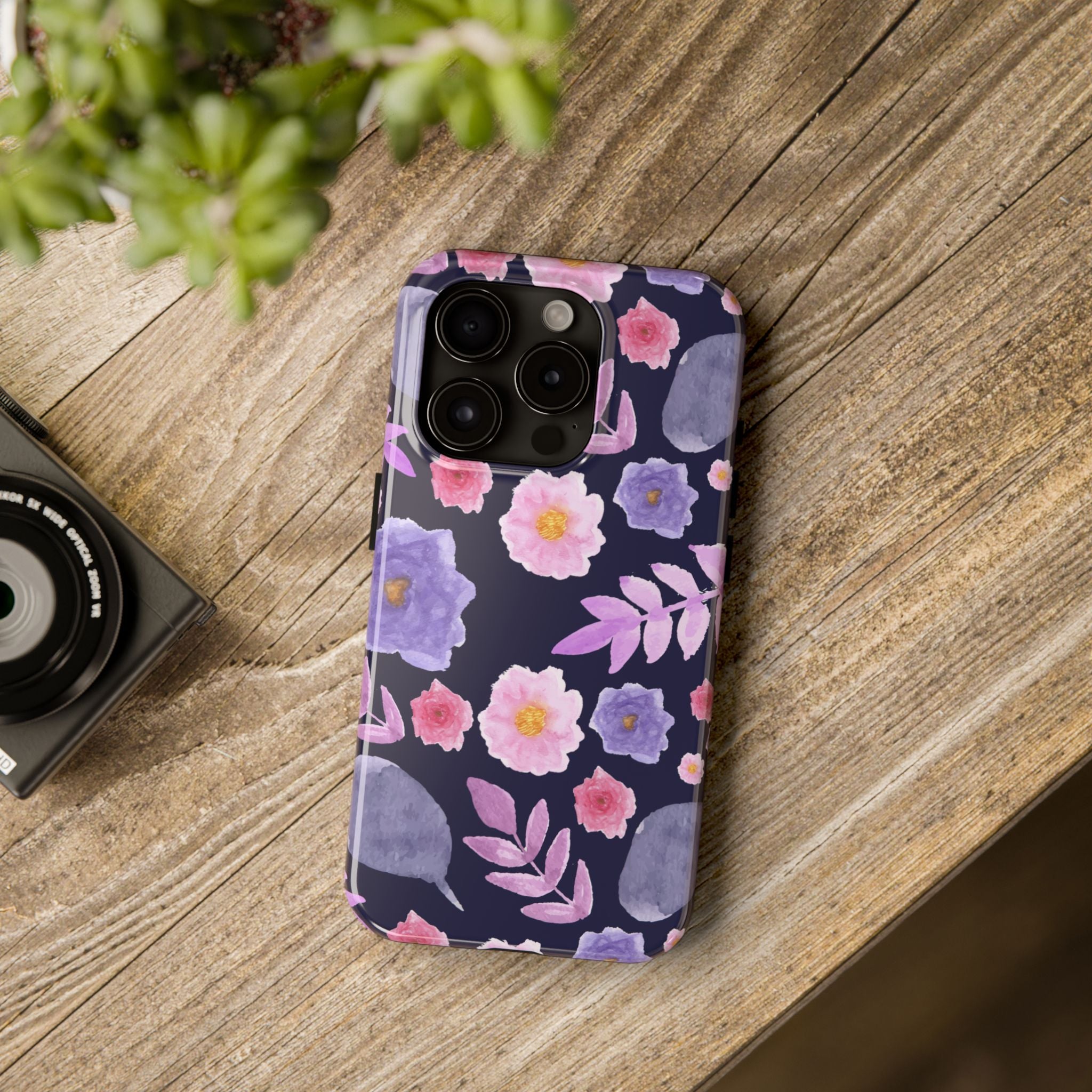 Purple Florals Phone Case (Apple & Android)