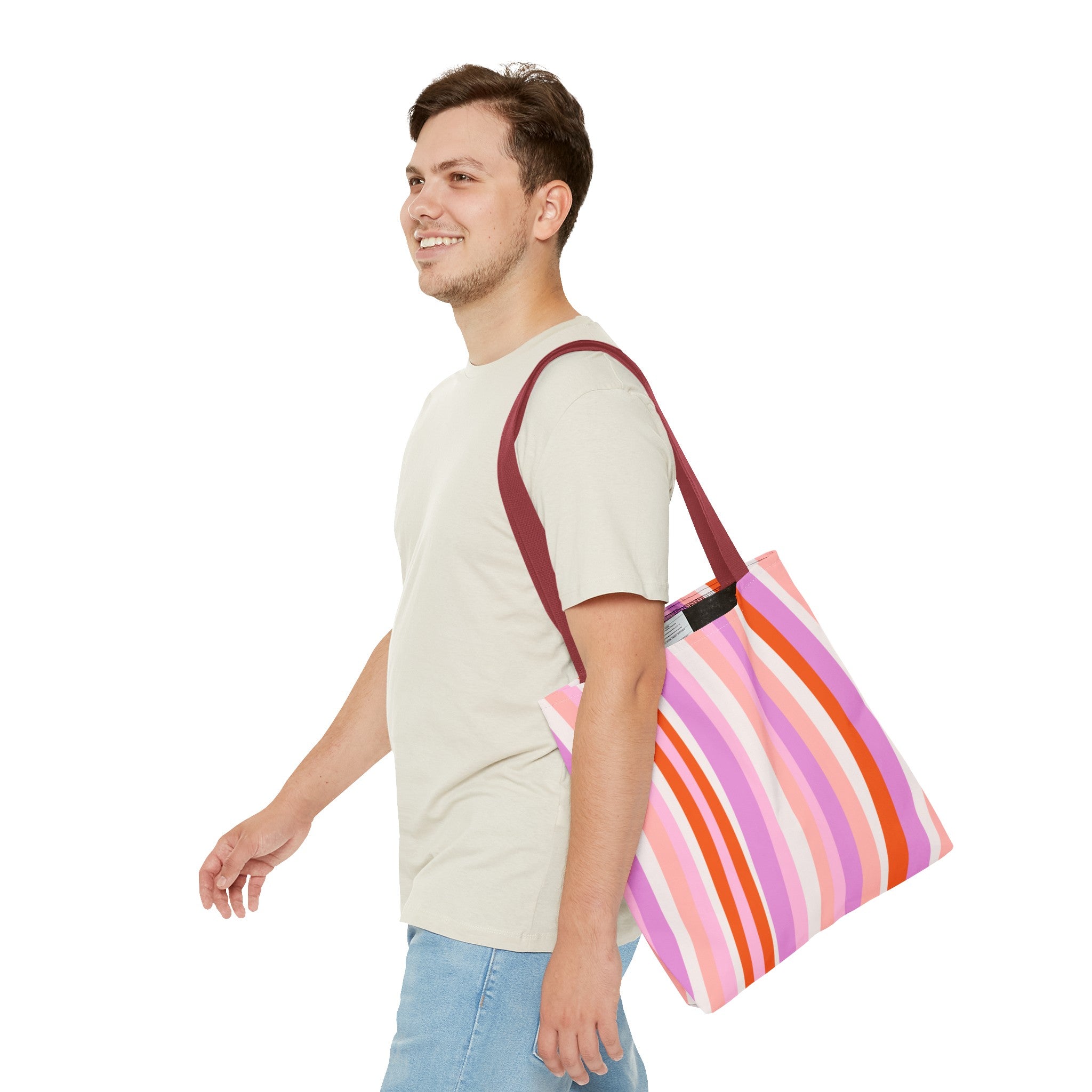 Retro Groovy Waves Tote Bag